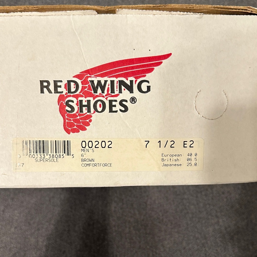 Men's Redwing Supersole Brown Leather Boots - Picture 7 of 8